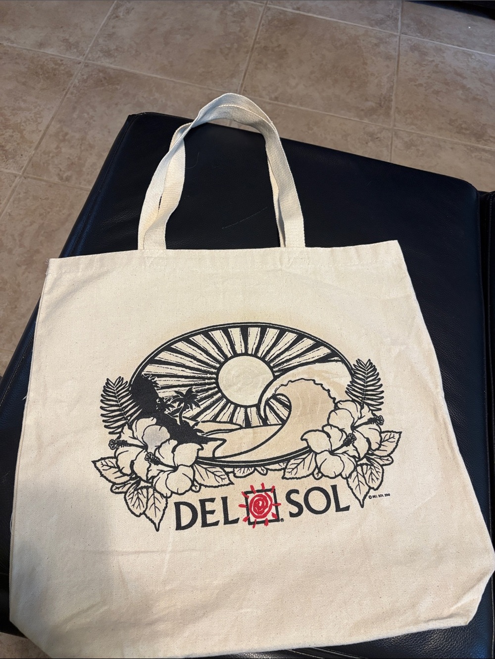VTG Del Sol Color Change Changing Canvas Cotton Tote
